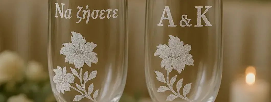 Personalized Engraved Glasses for Weddings and Special Events