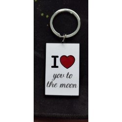 KEYCHAIN I LOVE .. WITH ENGRAVE big size