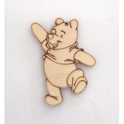 Winnie wooden keychain
