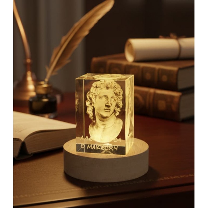 Unique 3d engraving Alexander the Great