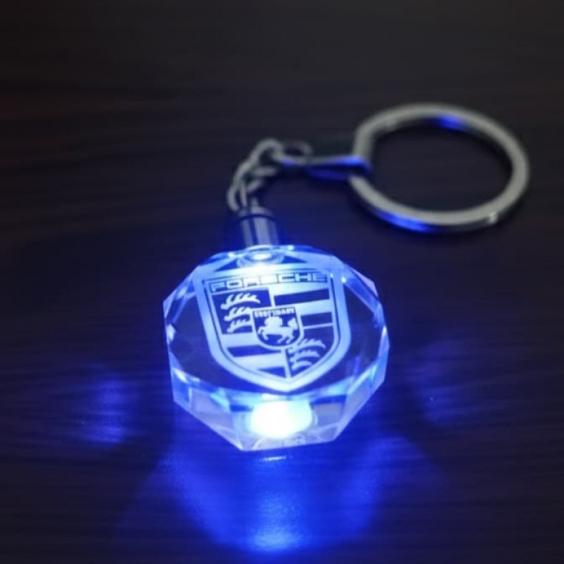 Crystal keychain 3D engraving, keychain for the car