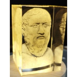Platonas|3d crystal|Great Greeks Platonas|3d crystal|Great Greeks
