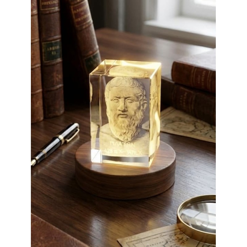 Unique 3d engraving Plato