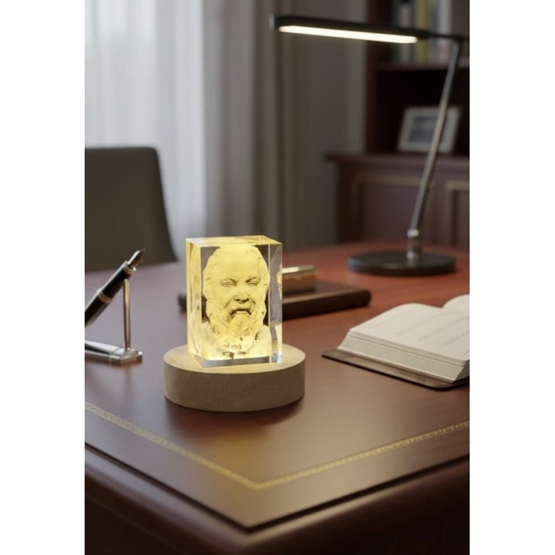 Unique 3d engraving Sokrates