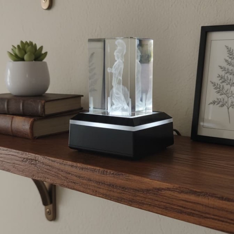 Unique 3d engraving Statue of Athena