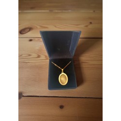 Pendant brass with initials Pendant brass with initials