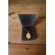 pendant brass with initials
