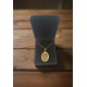 pendant brass with initials