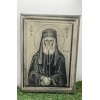 Photo laser engrave on canvas