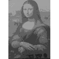 BLACK STONE PHOTO ENGRAVE MONA LISA
