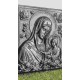 The Holy mother with Jesus on canva 