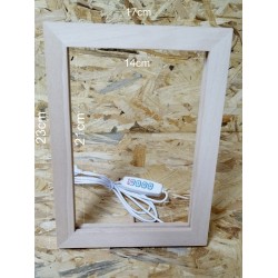 DIY 3D led with wooden base
