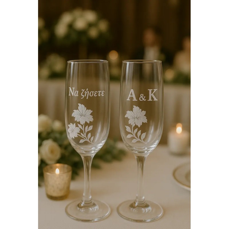 Glass laser engrave for the best day-glass initials engrave