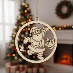 Wooden craft Santa Claus