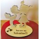 Wooden figures boy-girl,Valentines Present