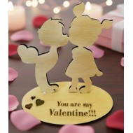 Wooden figures boy-girl,Valentines Present