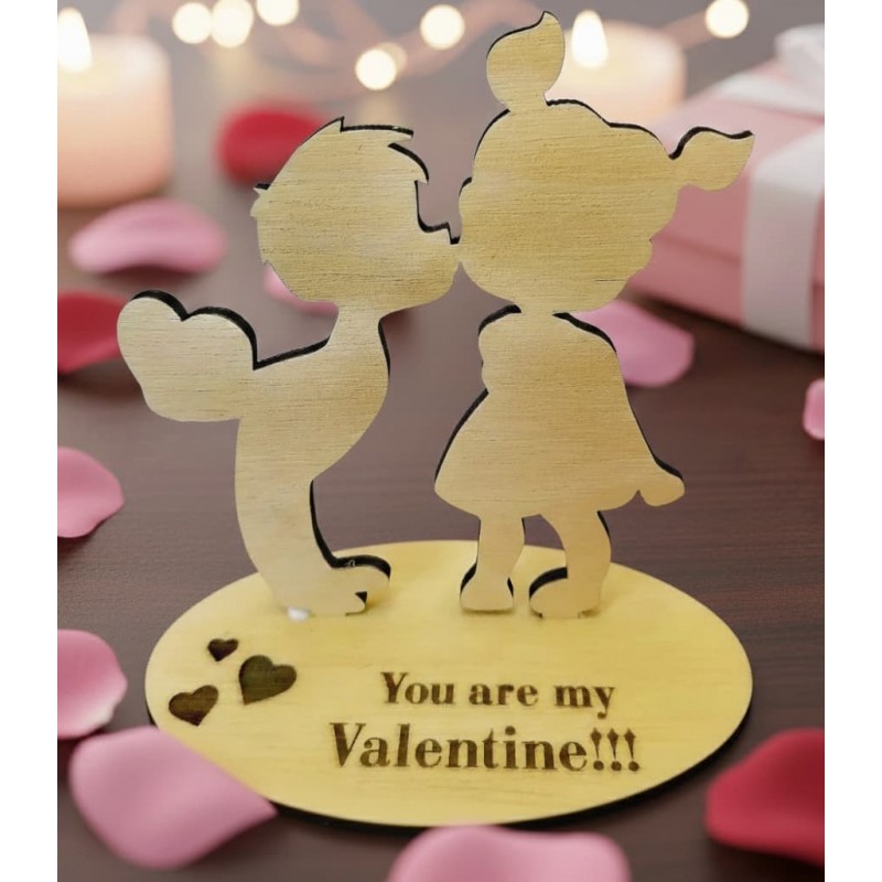 Wooden figures boy-girl,Valentines Present