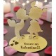 Wooden figures boy-girl,Valentines Present