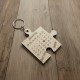 Wooden keychain puzzle by birch wood