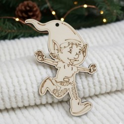 Wooden tree craft Elf 8