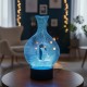 3D led light litle bird with plastic base 3D led light litle bird