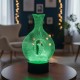 3D led light litle bird with plastic base 3D led light litle bird