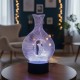 3D led light litle bird with plastic base 3D led light litle bird