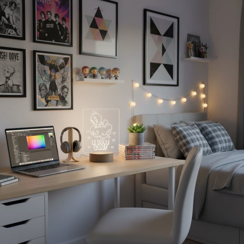 3D led lighting tweety design