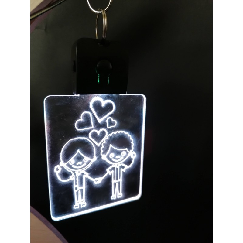 Led 3d keychain