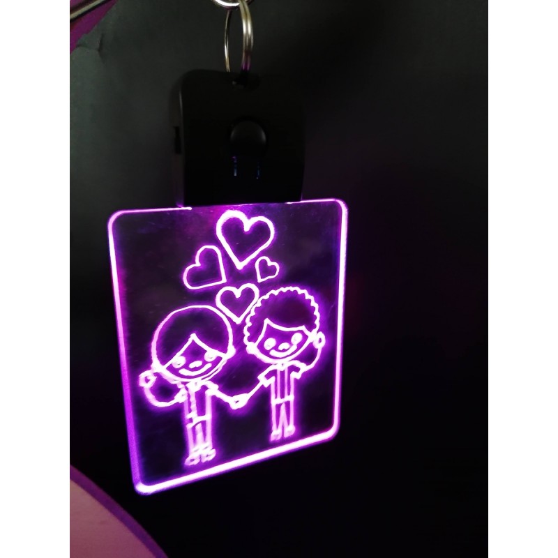Led 3d keychain