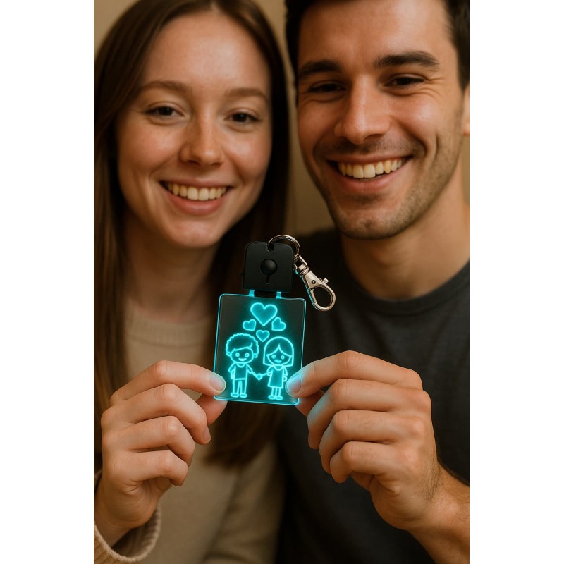 Led 3d keychain