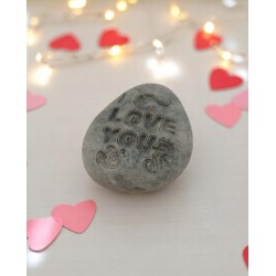 Engraved "LOVE YOU" Stone – Playful Handmade Love Gift Engraved "LOVE YOU" Stone – Playful Handmade Love Gift