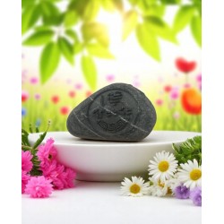 Engraved Stone "I Love Greece" with Meander – Handmade Greek Gift