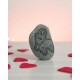 Engraved stone with anchor symbol – handmade gift of stability