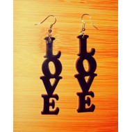 Plexi glass earrings