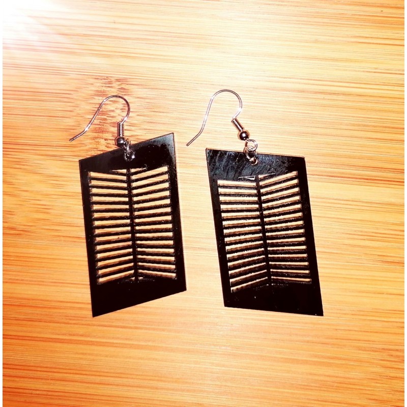 Plexi glass earrings