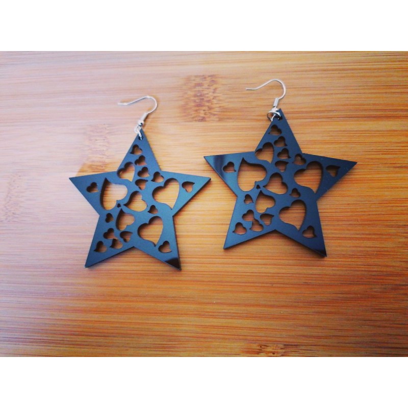 Plexi glass earrings