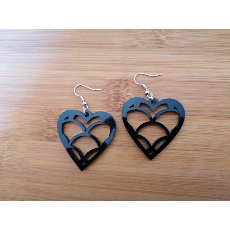 Plexi glass earrings