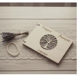 wooden book of wishes tree of life