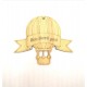 Wooden gift hotair balloon with name s .