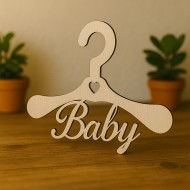 Wooden hanger Baby