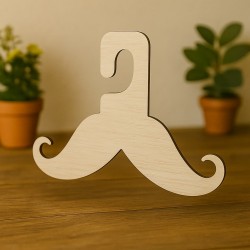 Wooden hanger moustage Wooden hanger moustage