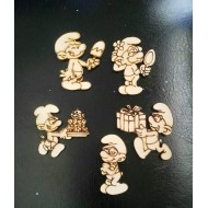 Wooden Smurfs