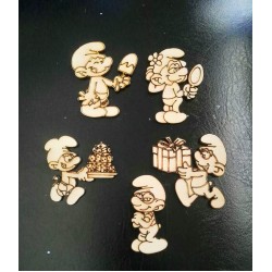 Wooden Smurfs