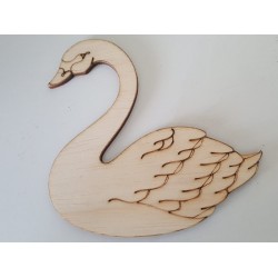 Wooden Swan invitation gift, marriage and baptism