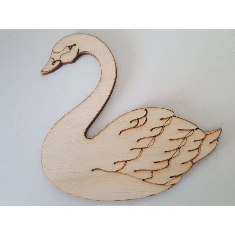 Swan invitation gift made of wood ,laser cut 10x10 cm Swan invitation gift, woode crafts, marriage gifts