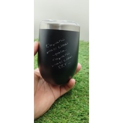 ENGRAVE ON ALOUMINIUM BLACK CUP ENGRAVE ON ALOUMINIUM BLACK CUP