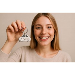KEYCHAIN CAR ENGRAVE STAINLESS STEEL