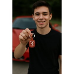 Red metal keychaini for engrave 