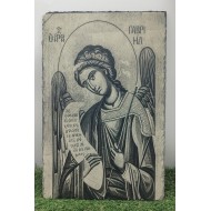 Archangel Gabriil  on slate engraving